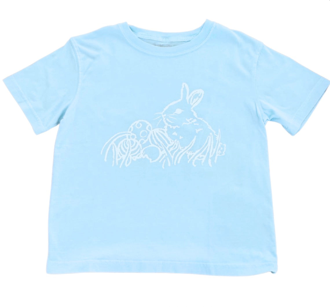 SS Light Blue Easter Bunny T-Shirt