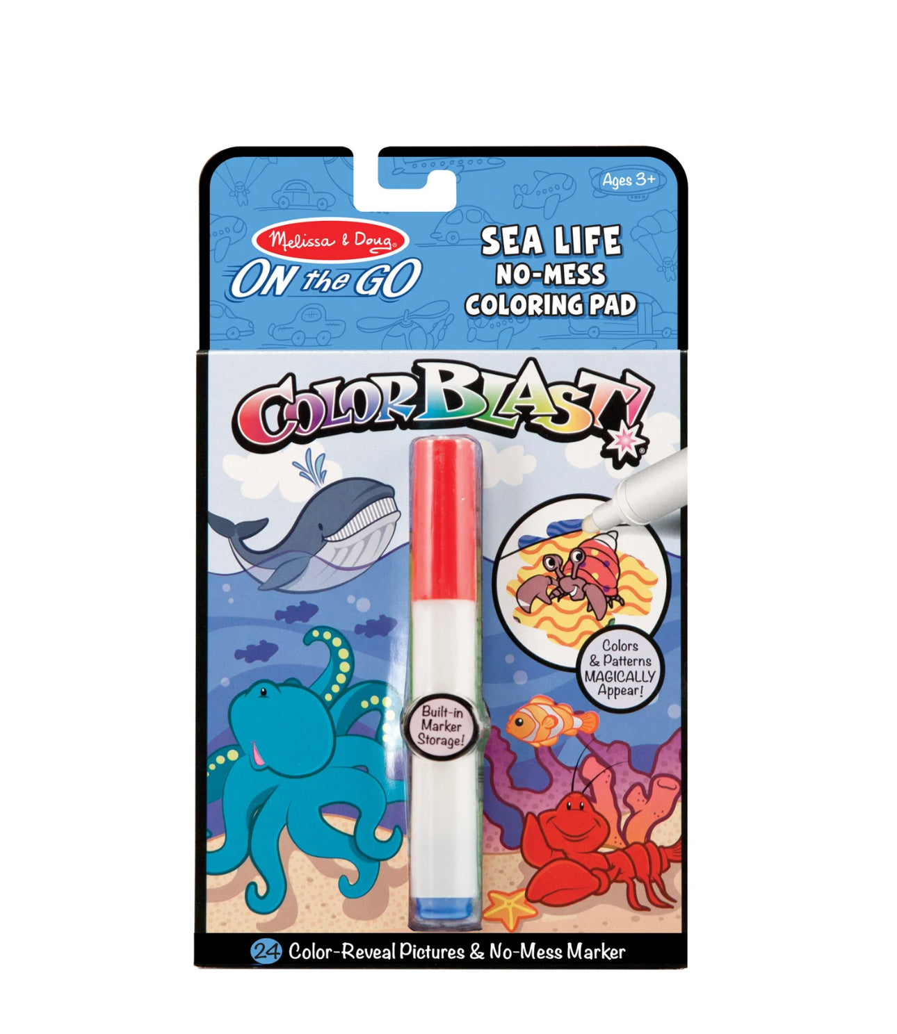 On the Go Colorblast Sea Life No-Mess Coloring Pad