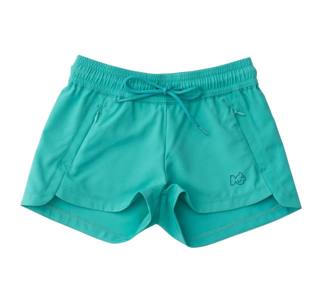 Girls’ Beach Cruiser Short in Atlantis Green