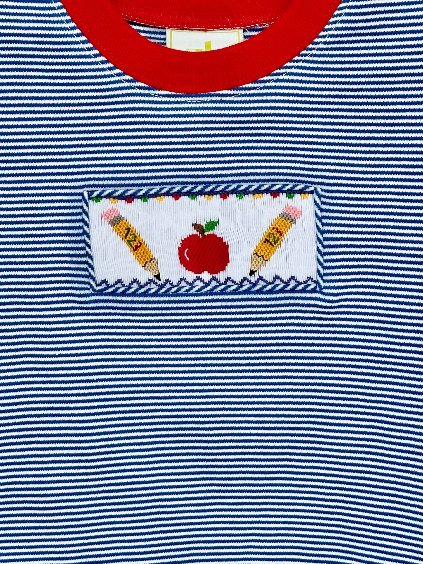 Apple Harry’s Play Tee, Royal Blue Bitty Stripe Knit