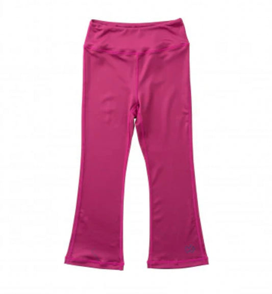 GIRLS ATHLETIC FLARE LEGGING IN ROSE SORBET