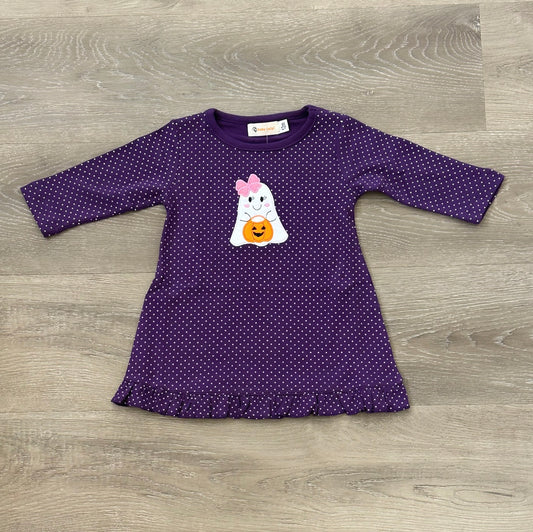 Purple Polka Dot Ghost Dress