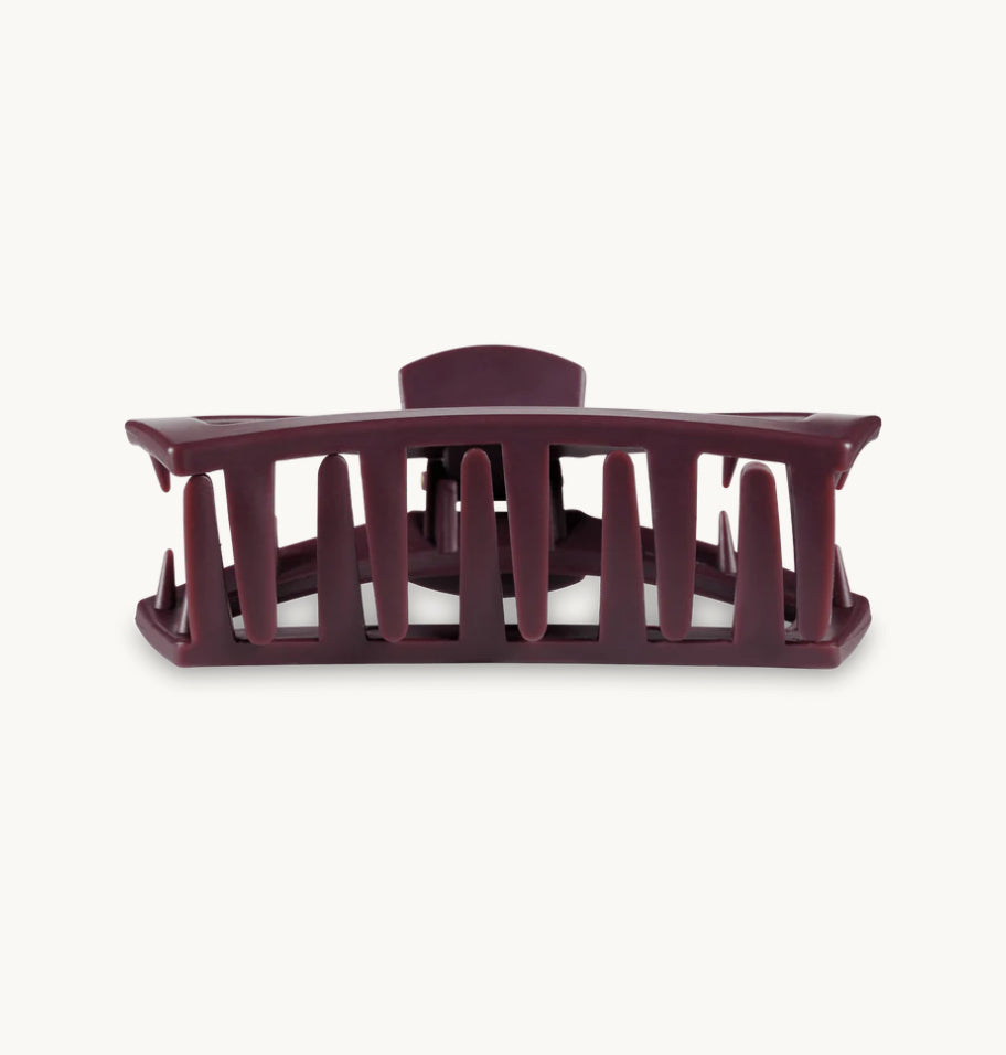 Open Burgundy Bliss Small Hair Clip