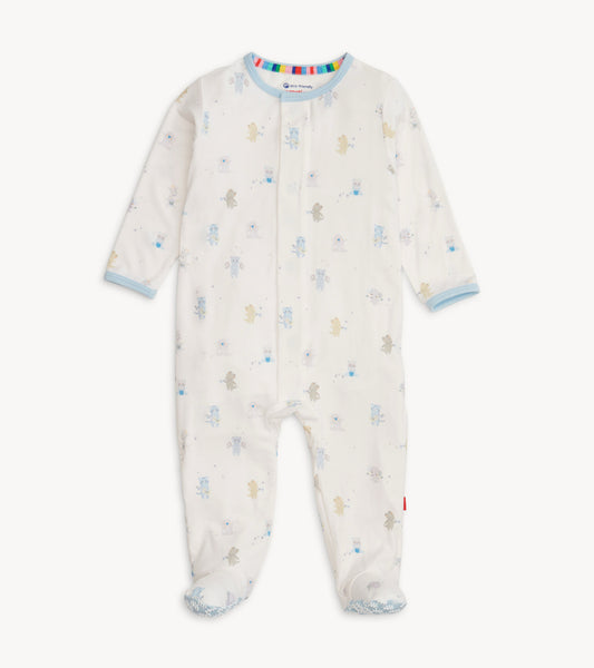 Blue Baby Beats Modal Footie