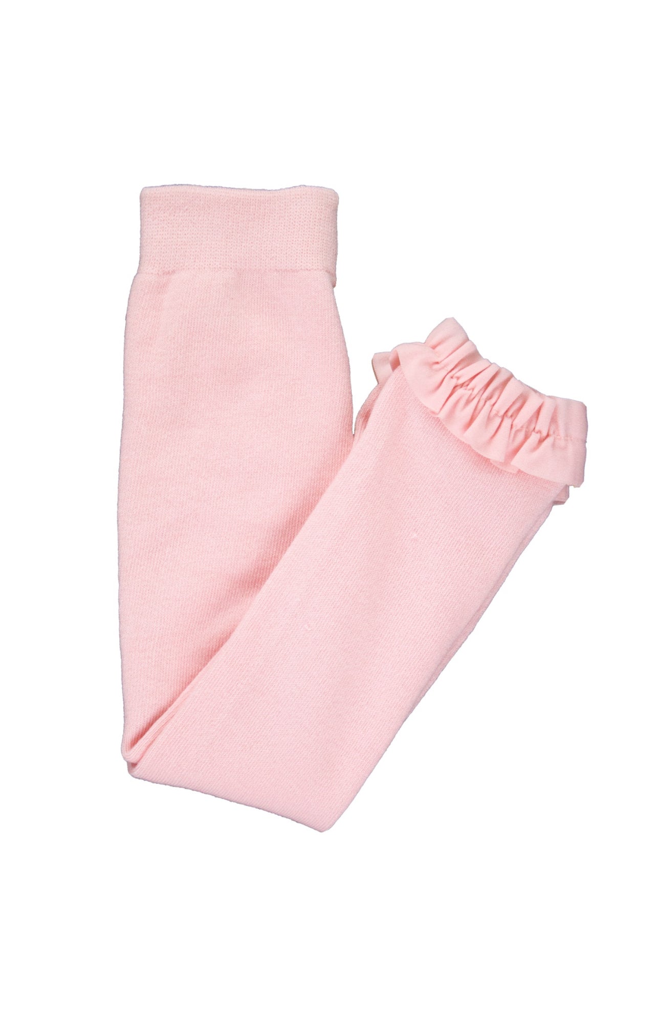 Footless Ruffle Tights-Pink