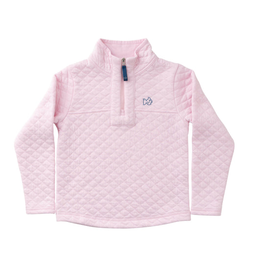 Girls Quilted Zip Pullover