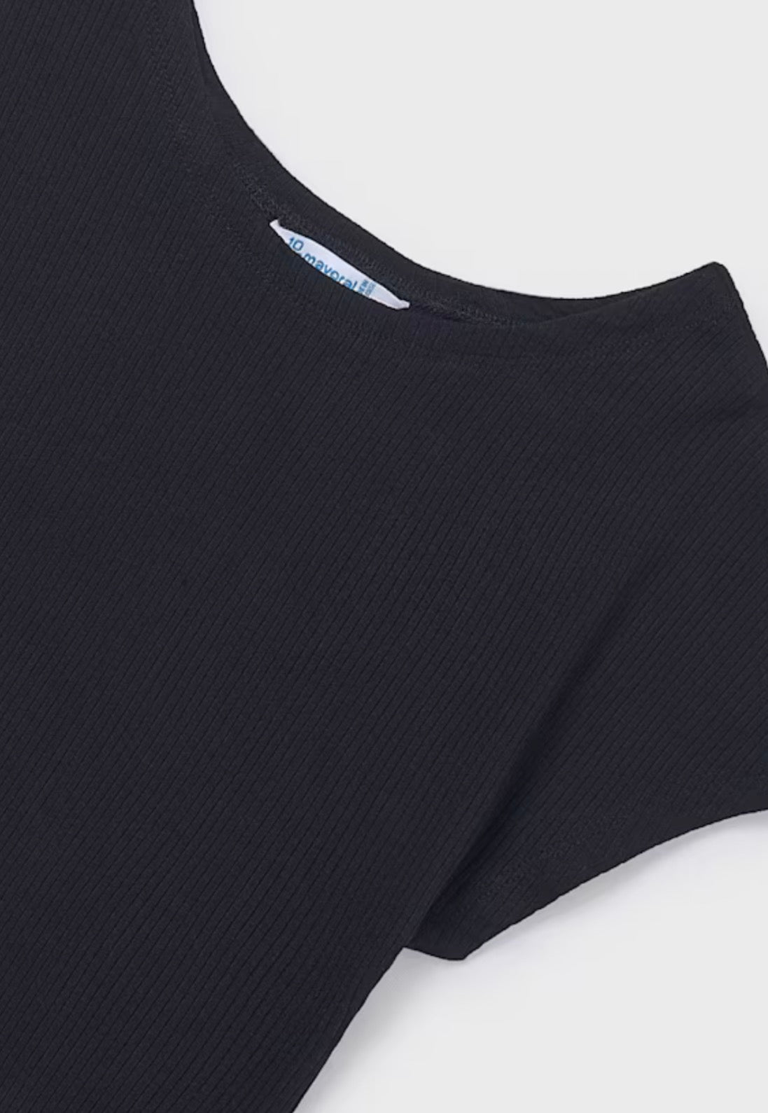 Black Ribbed Shirt