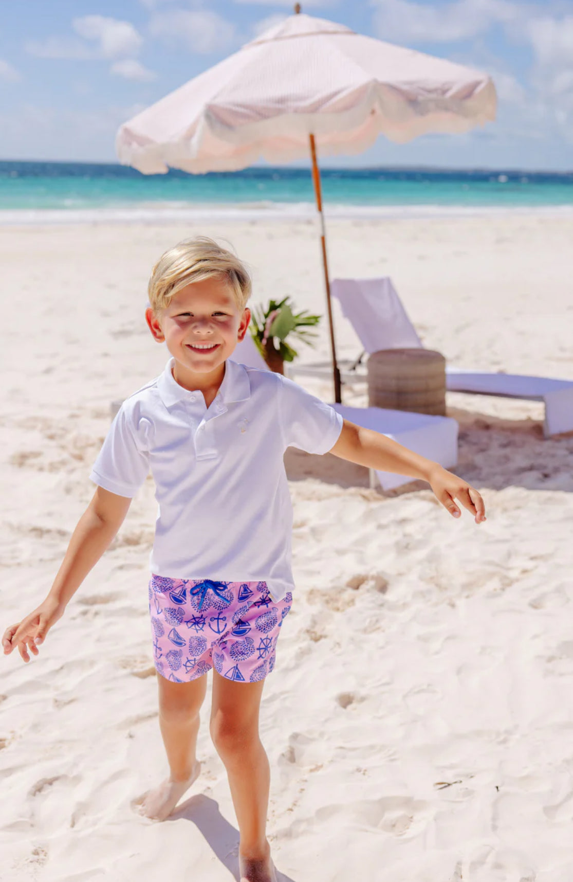 Tortola Trunks-Wilmington Waters (Pier Party Pink)