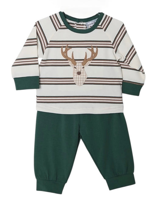 Deer Applique Jogger Set