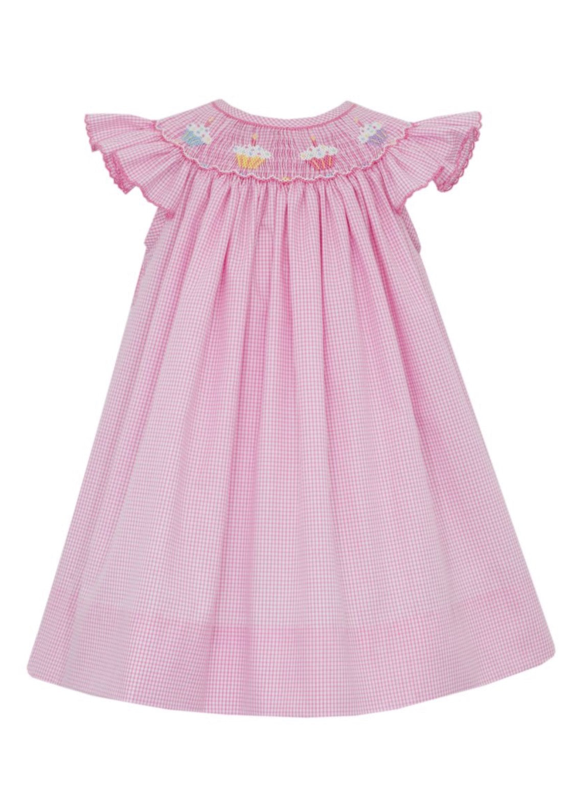 CUPCAKES GIRL´S - Pink check angel wing bishop