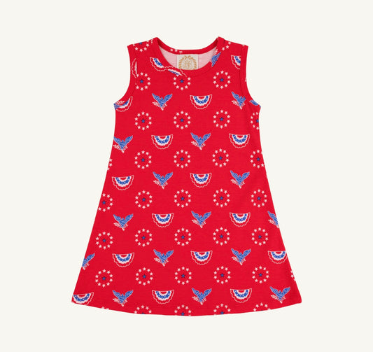 Sleeveless Polly Play Dress-Star Spangled Swag