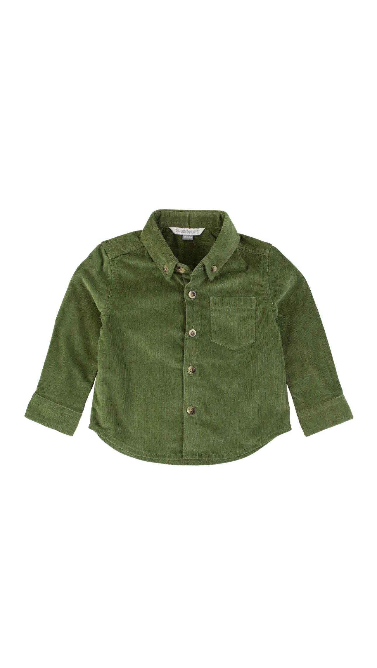 Stretch Corduroy Long Sleeve Button Down Shirt