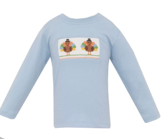 TURKEY BOY´S - Blue knit Boy's T-shirt L/S