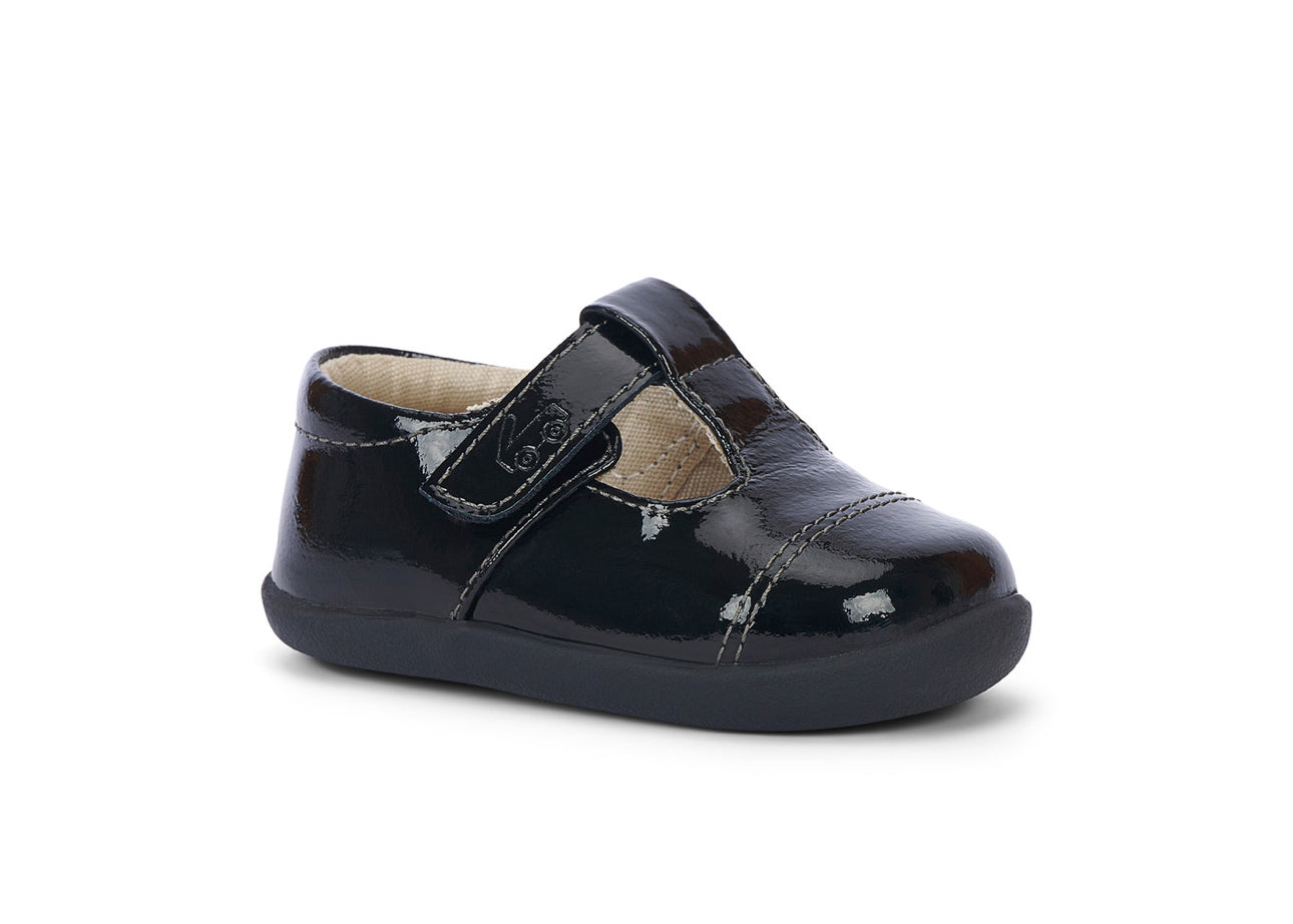 Bianca Mini Black Patent- First Walkers