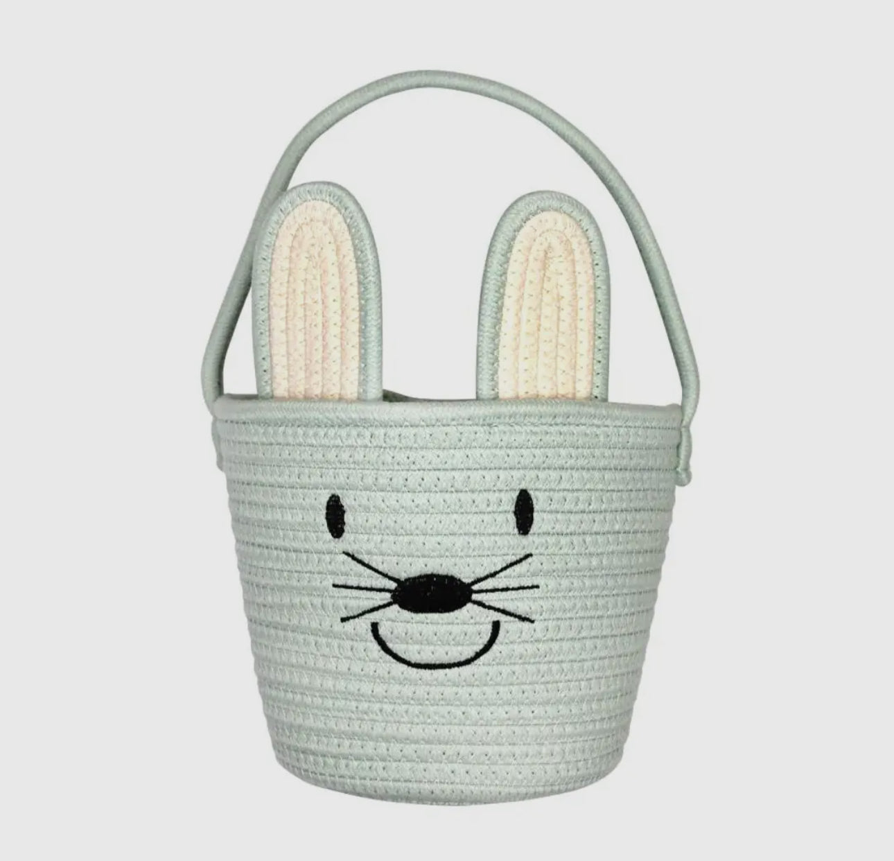 Rope Easter Basket-Blue Bunny