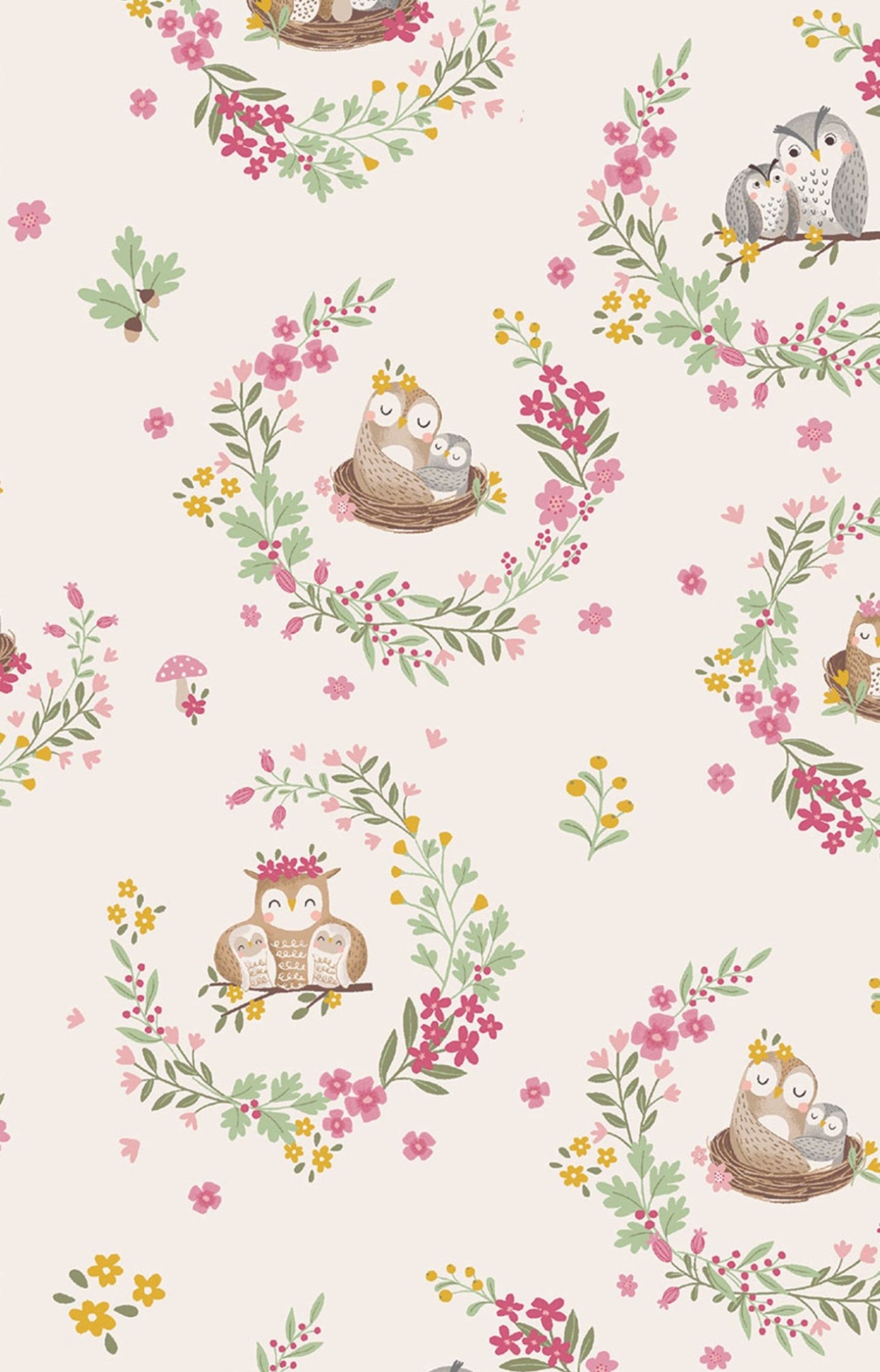 Floral Owl Families- 2 Way Ruffle Zipper Footie