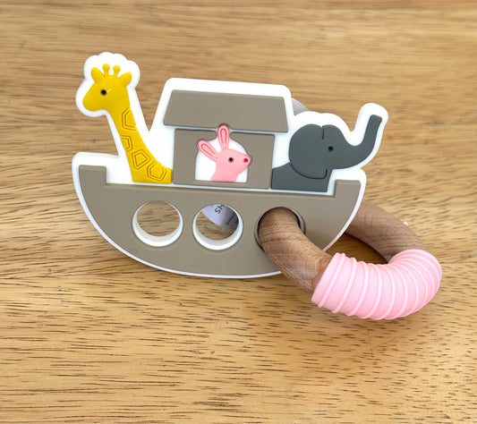 Pink Noah’s Ark Teether