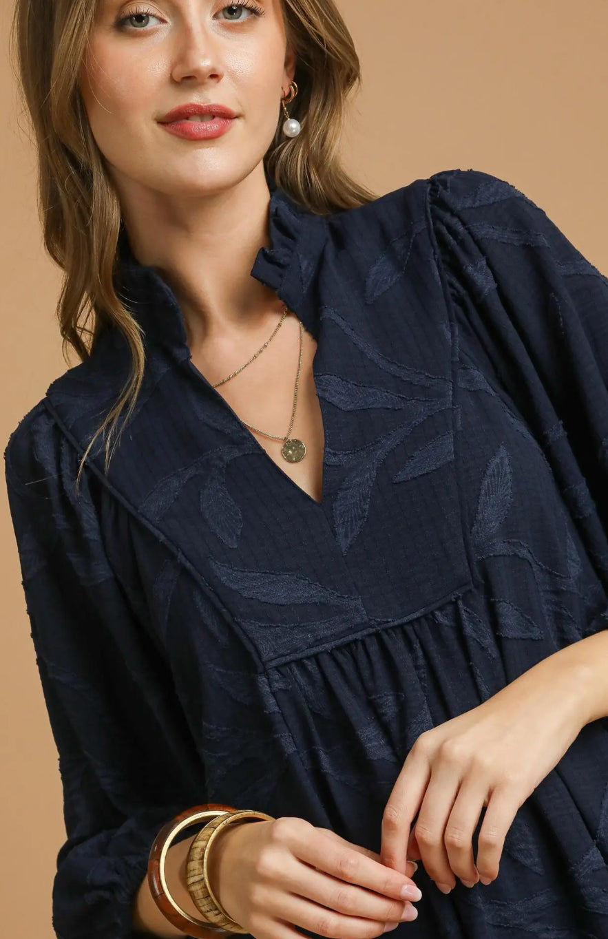 Autumn Dress- Navy