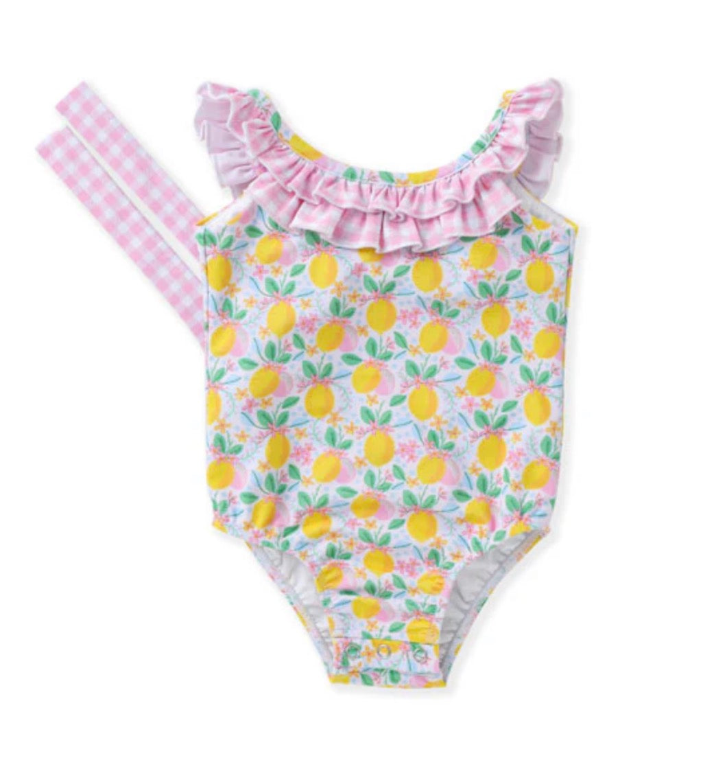 Sunny Lemon Ruffle one Piece