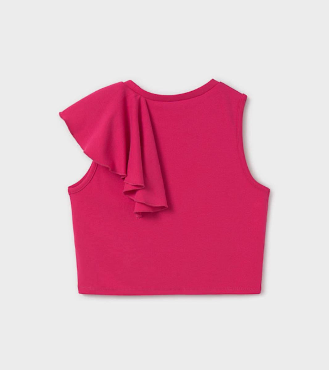 Magenta Ruffle Tshirt