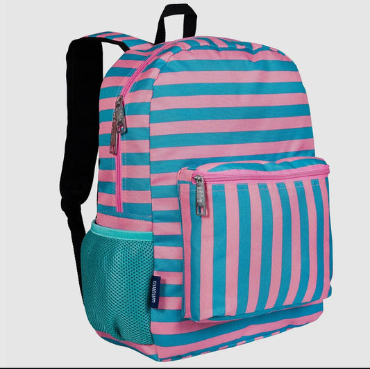 Pink Stripes Backpack 16in