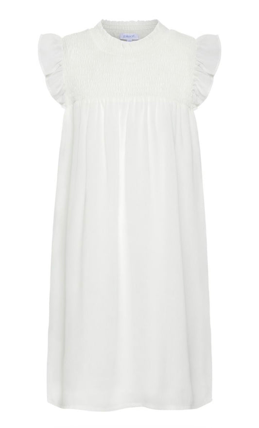 Lottie Dress Sleeveless White