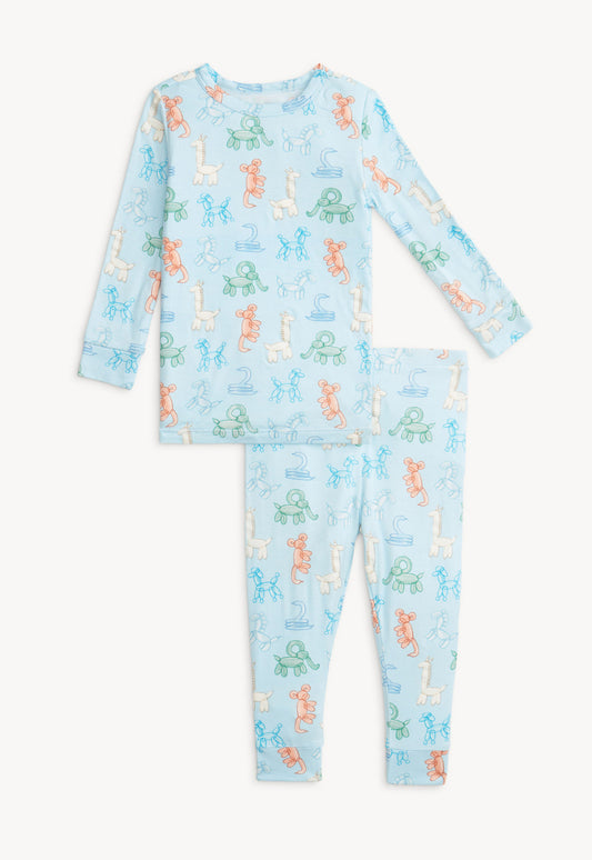 Blue Party Animals Glow in the Dark Modal L/S PJ