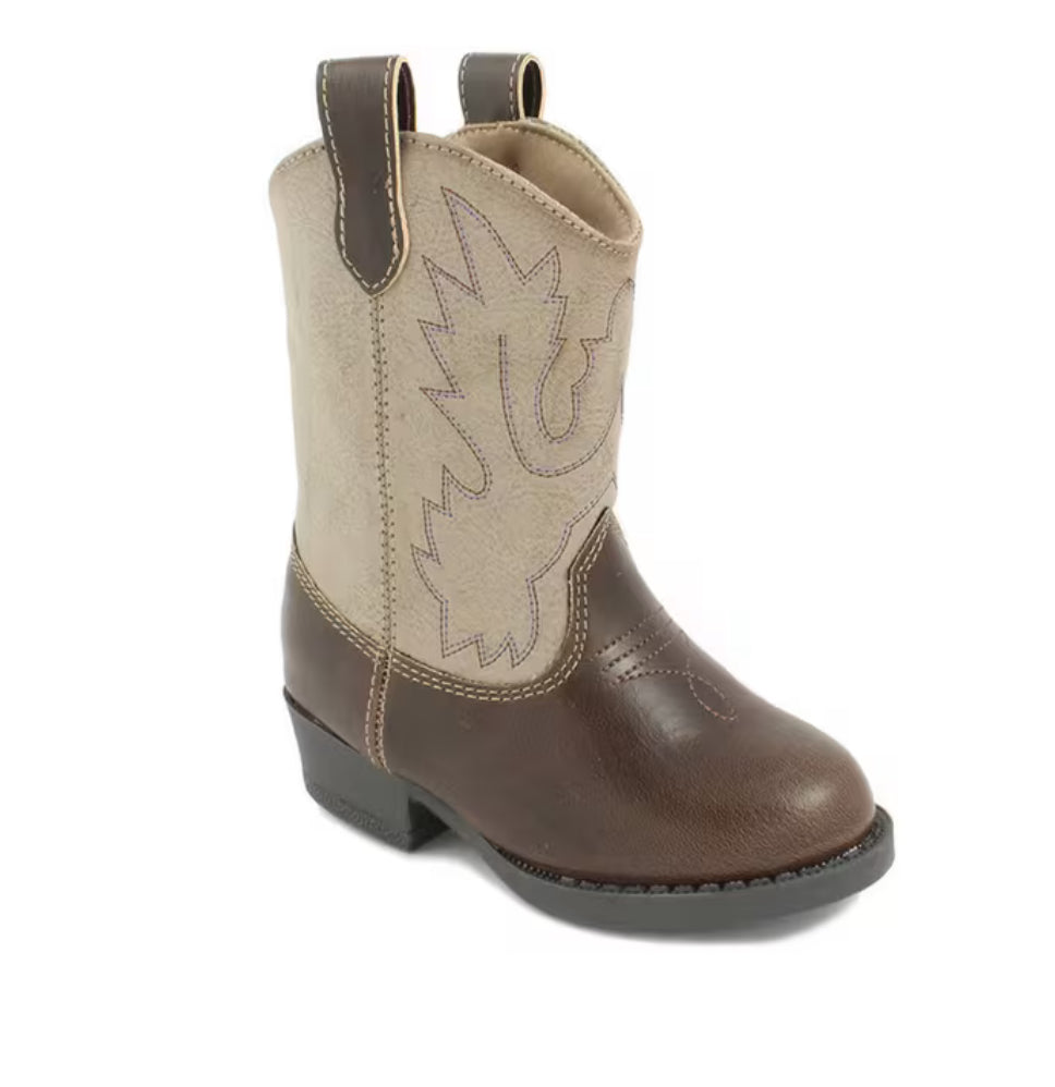 Boys Brown Western Miller Boots