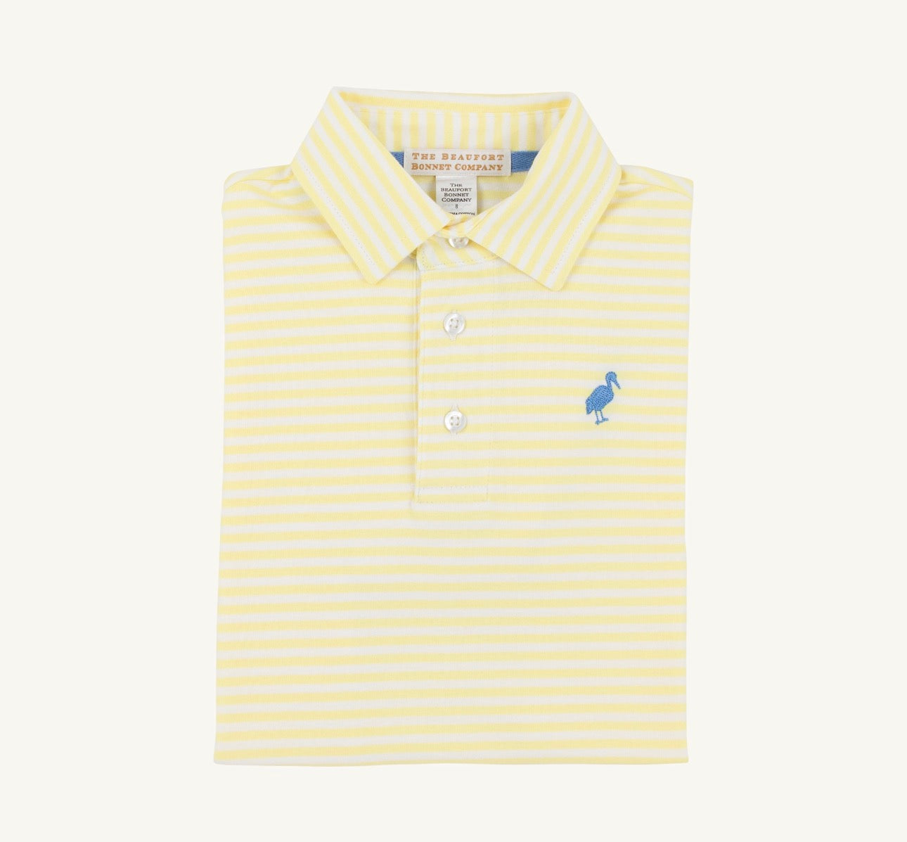 Prim and proper Polo-Lake Worth Yellow Stripe/Barbados Blue