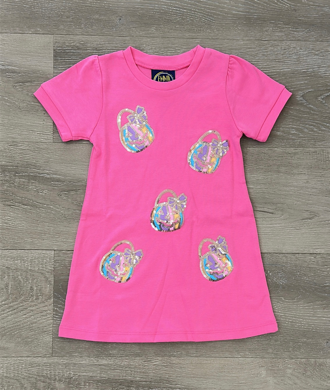 Jack-O-Latern Sparkle Appliqué Dress