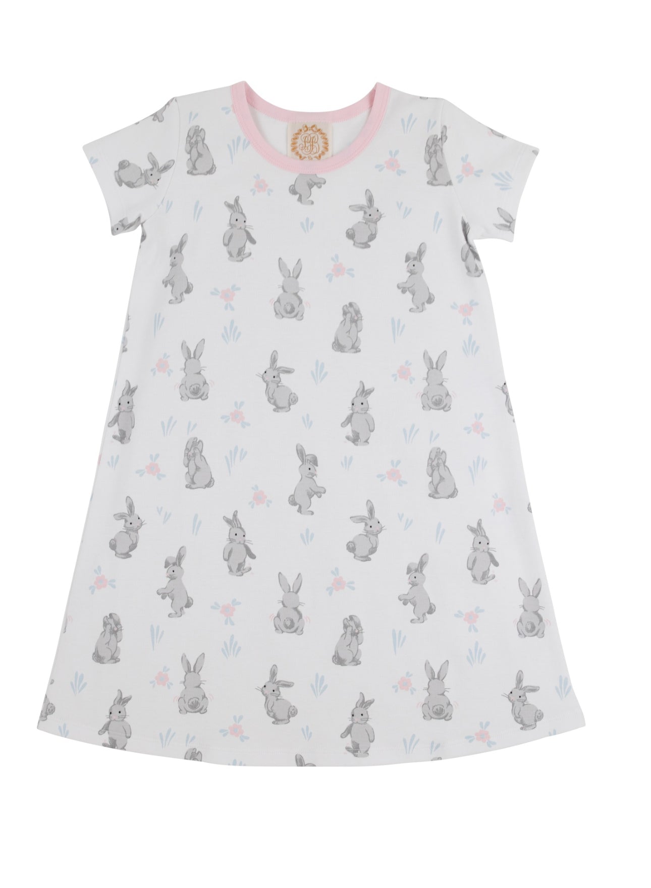 Polly Play Dress- Broad St. Bunnies (Pink)/Palm Beach Pink