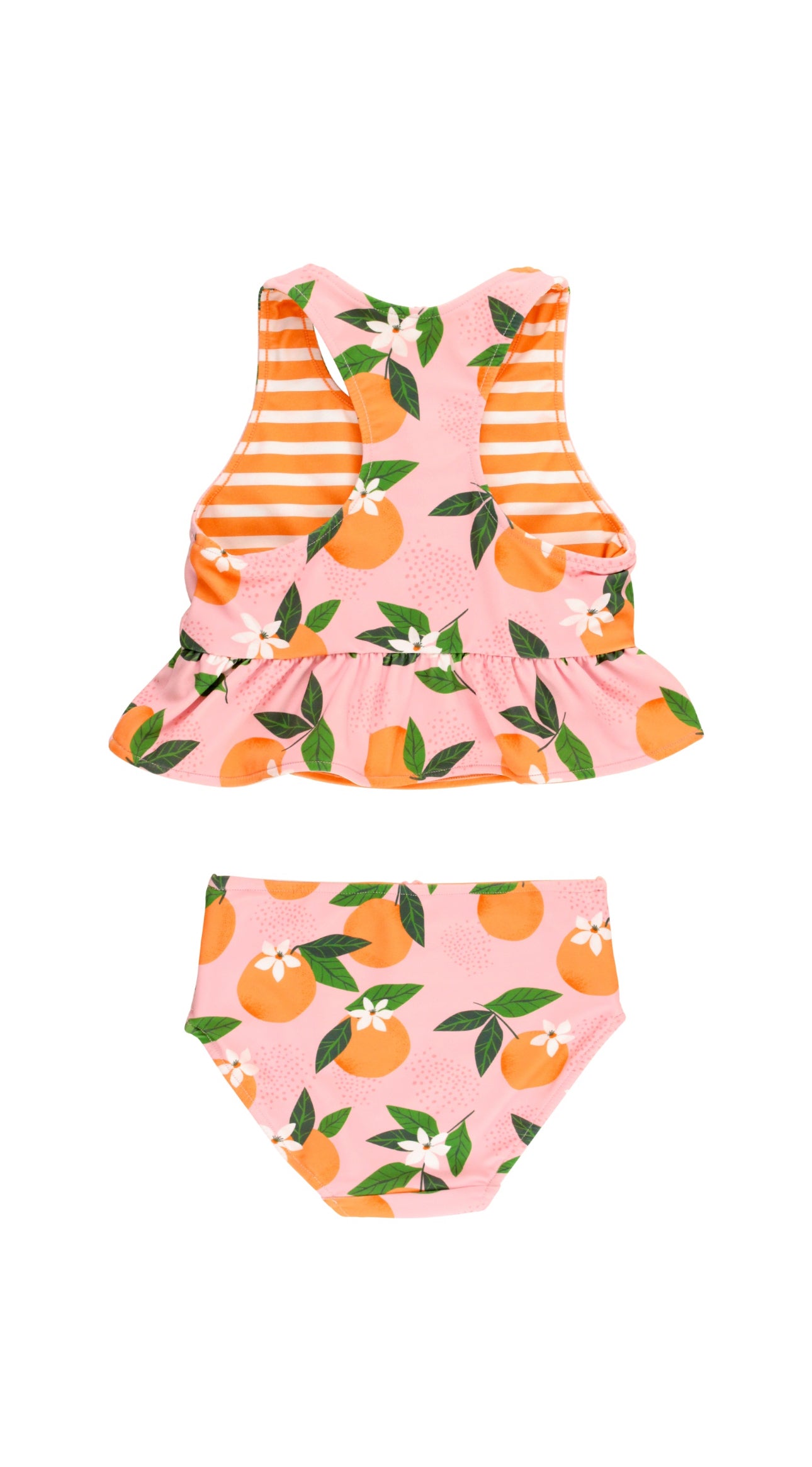 Reversible Peplum Tankini-Orange You the Sweetest