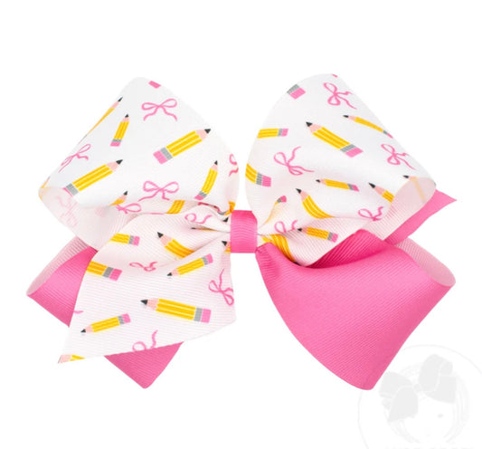 Pencils and Bows-King Back to School Colorblock