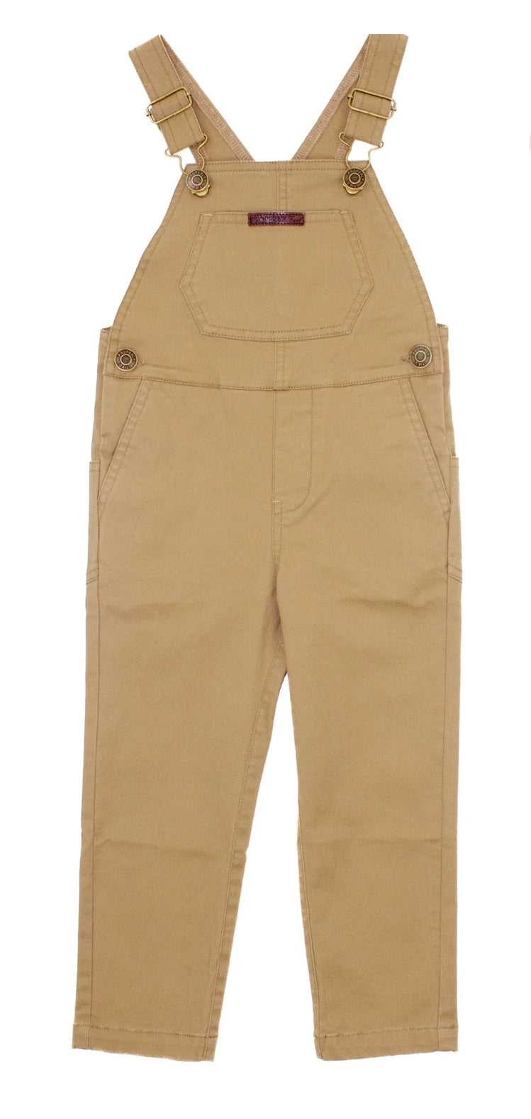 Boys Harvest Overalls Camel