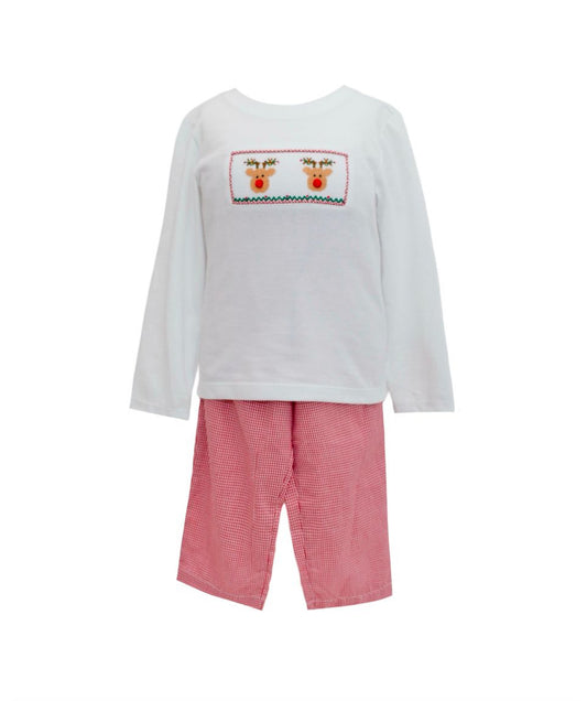 Rudolph Smock Long Sleeve Pant Set