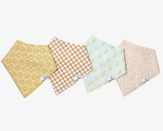 Vance- 4 Pack Baby Bandana Bibs