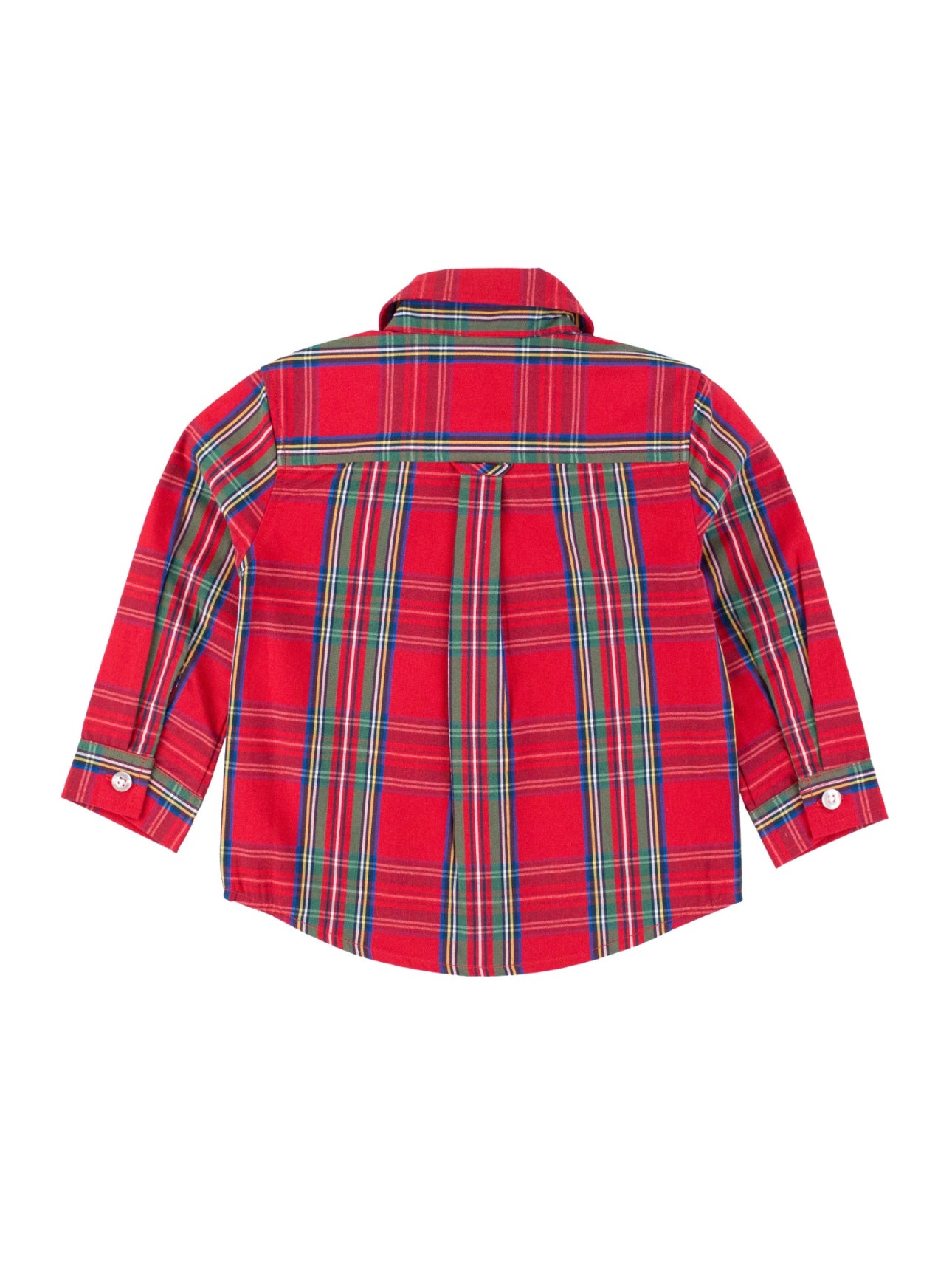 Long Sleeve Button Down Shirt-Tis The Season Plaid