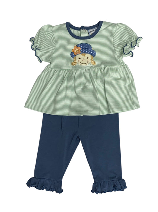 Scarecrow Appliqué Legging Set