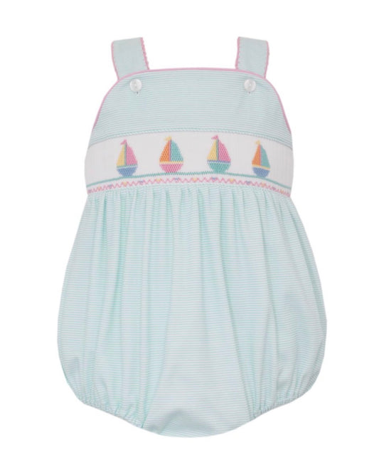 SAILBOATS GIRL´S - Aqua Knit Stripe Strap Girl's Sunbubble