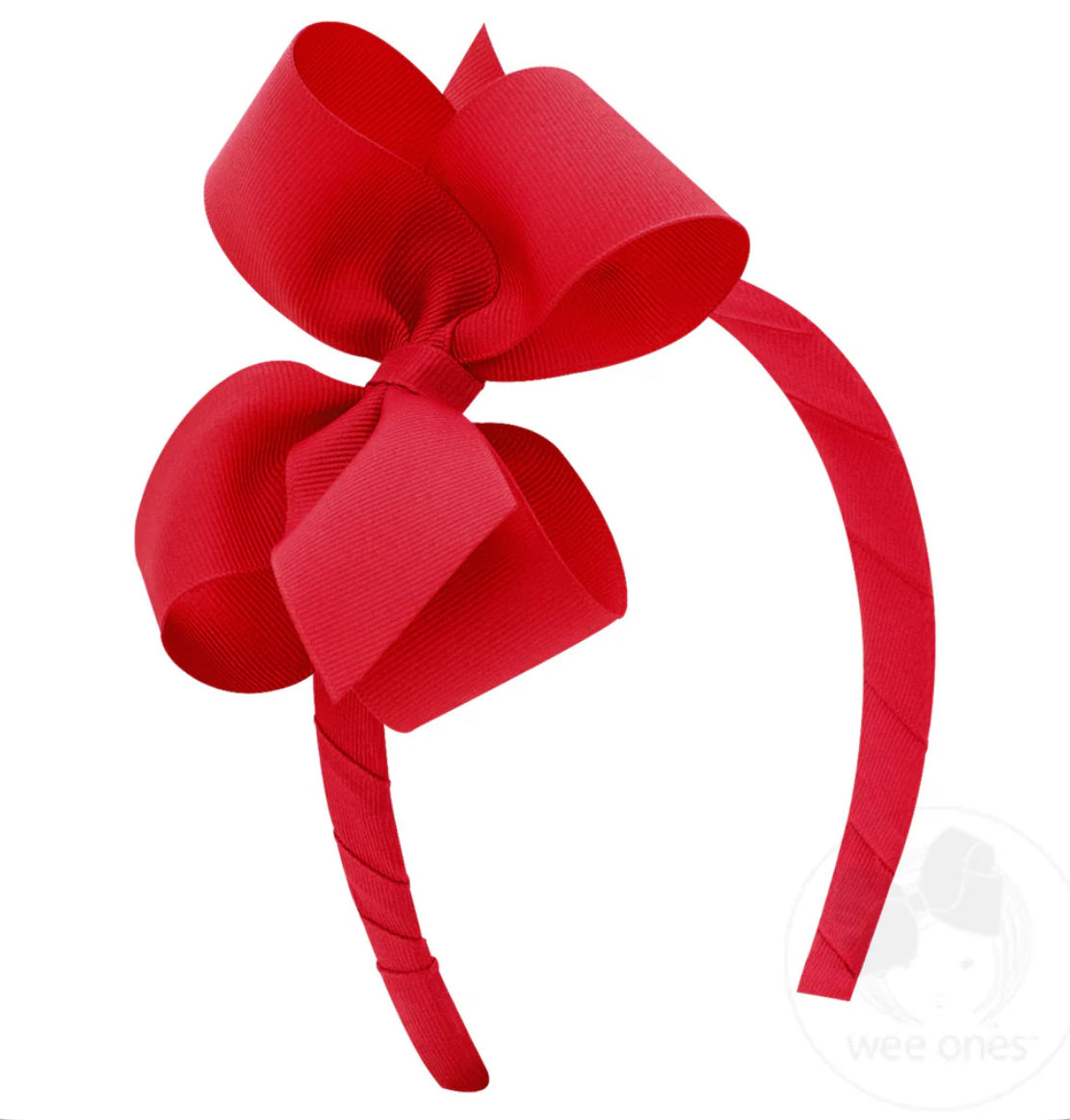 Medium Classic Grosgrain Hair Bow Headband *multiple colors*