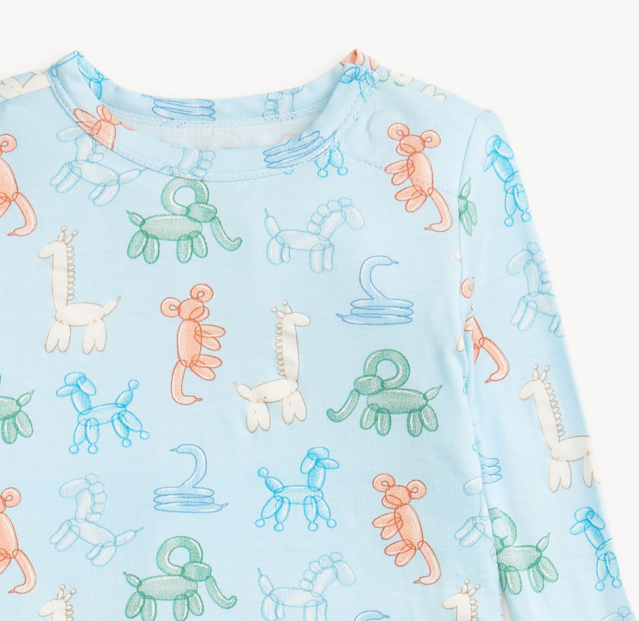 Blue Party Animals Glow in the Dark Modal L/S PJ