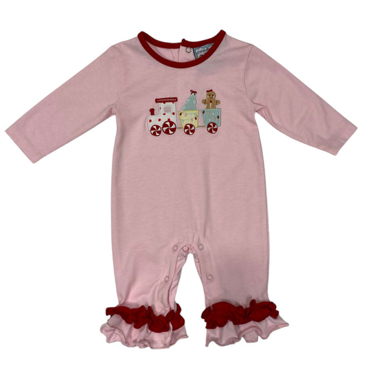 Christmas Train Girls Romper