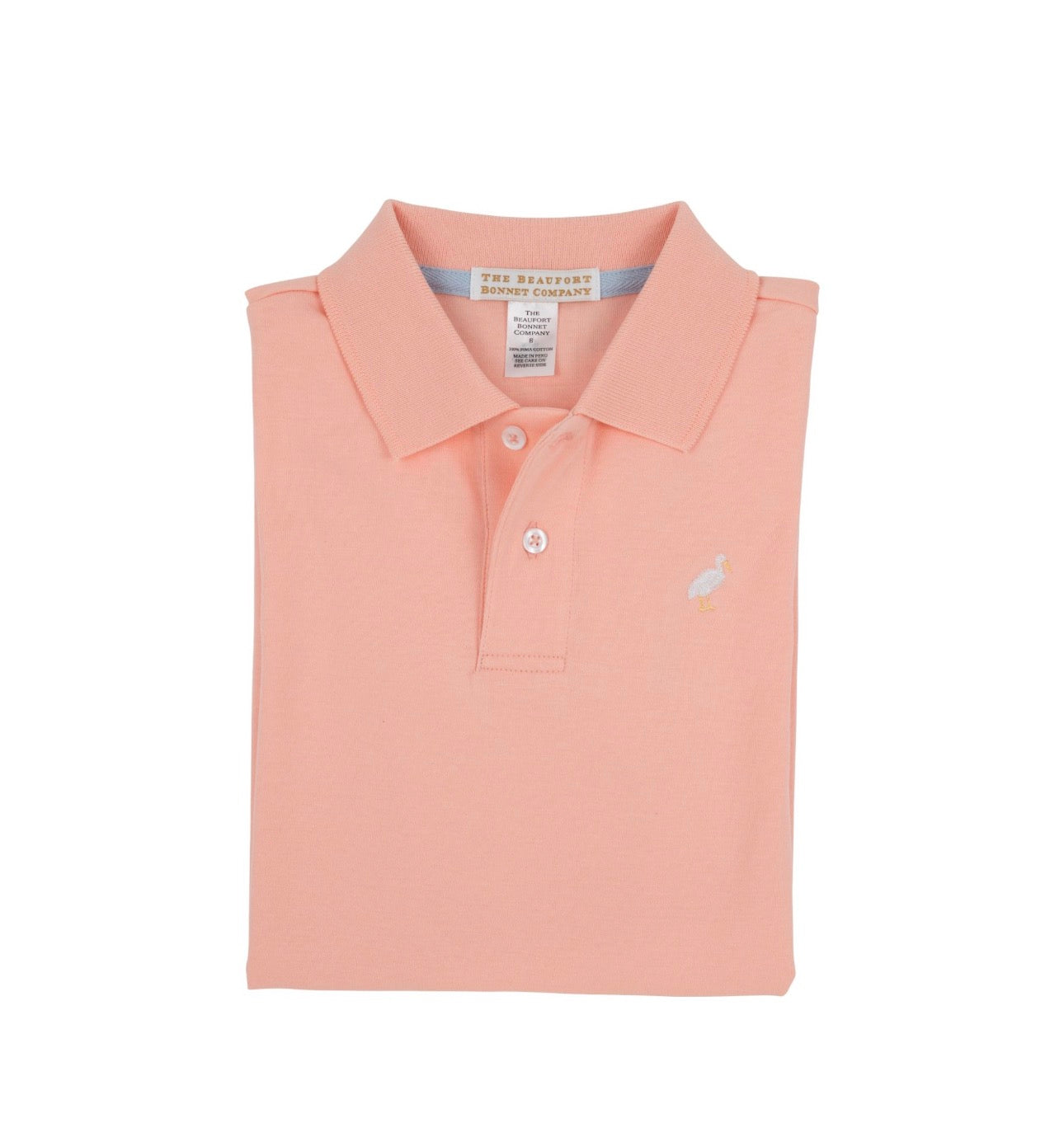 Prim and Proper Polo- Pompano Peach/Multicolor- Pompano Peach/Multicolor