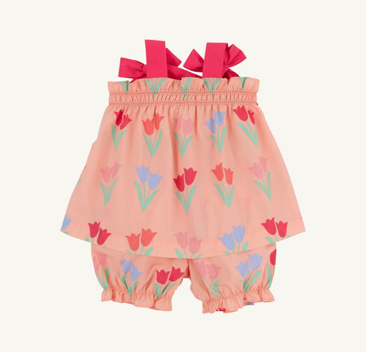 Lainey’s Little Set-Broadcloth-The Flower in the Dell/Palm Springs Punch