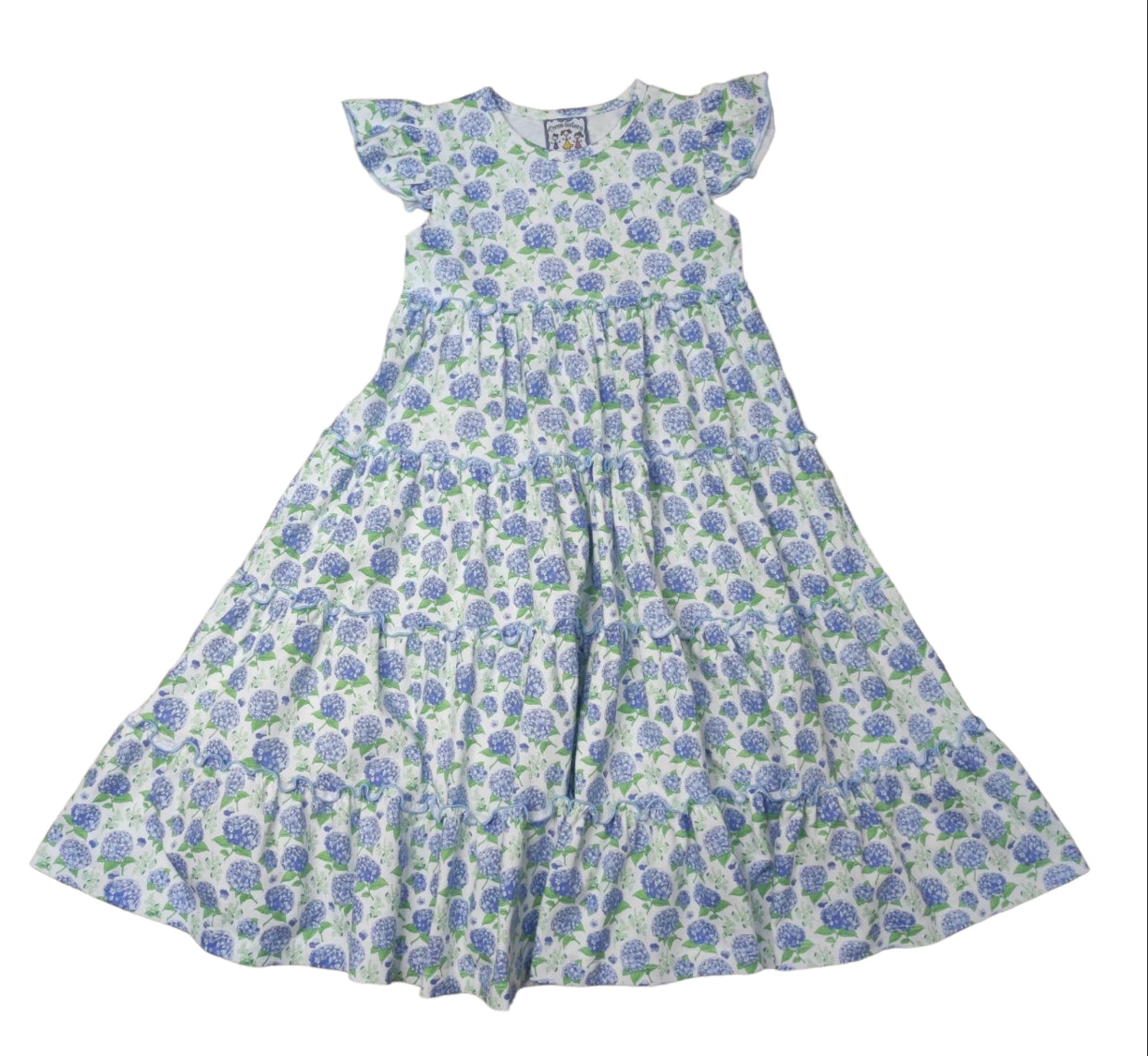 Bloomstruck Hydrangea Maxi Dress