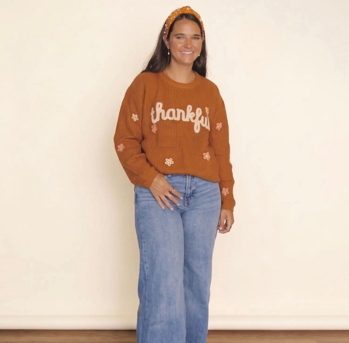 Thankful Thanksgiving Women’s Sweater (Mommy and Me)