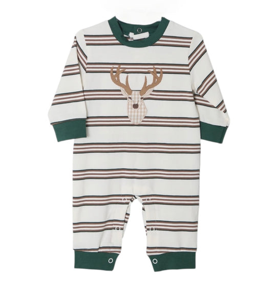 Deer Applique Boys Romper