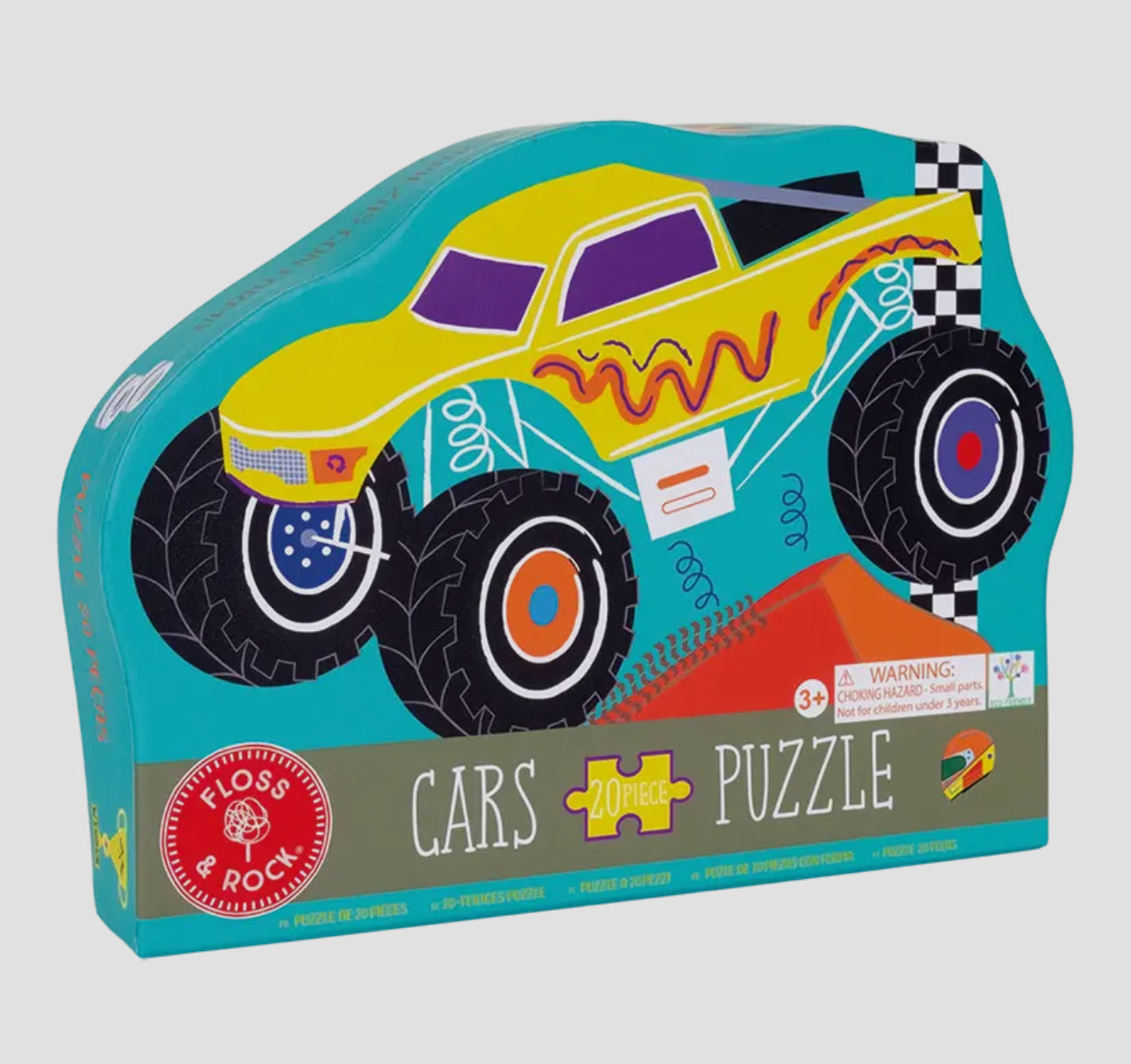 Cars 20pc “Monster Truck” Shaped Jigsaw w/ Shaped Bow