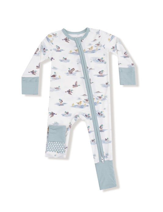 Migrating Mallards- 2 Way Zipper Romper