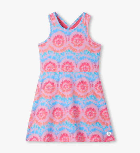 Starburst Tie Dye Active A-Line Dress